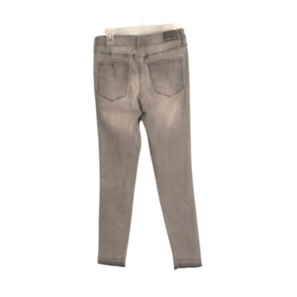 Aeropostale Size 8 Jegging Jeans High Waisted Denim Gray Ankle Distressed Faded - Picture 13 of 15